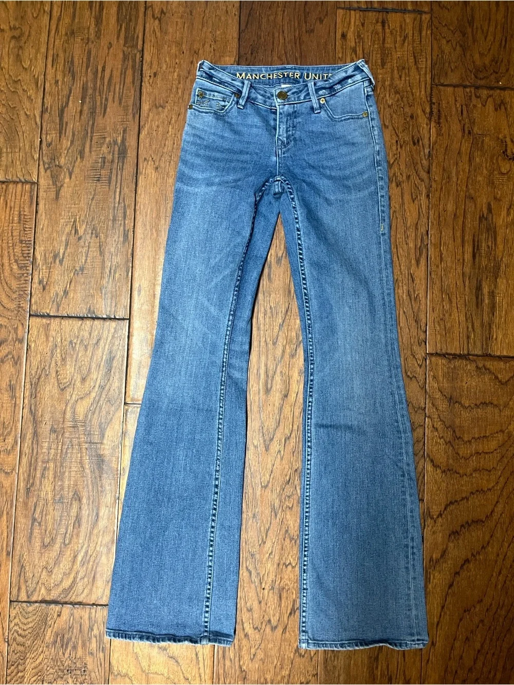 True religion x Manchester United Fey modern flare jeans